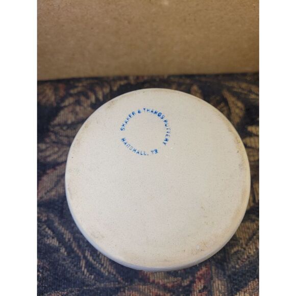 Vintage Shaker & Thangs Floral Pottery Crock- Marshall, TX - Picture 3 of 6